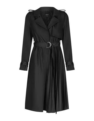 Elegant Mid-length Trench Coat with a...