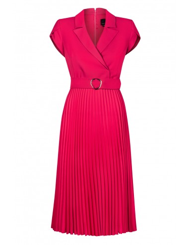 Pleated Dress with a Fitted Top