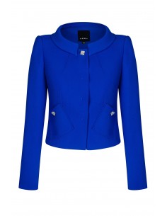Jacket with a round collar