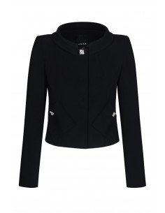 Jacket with a round collar