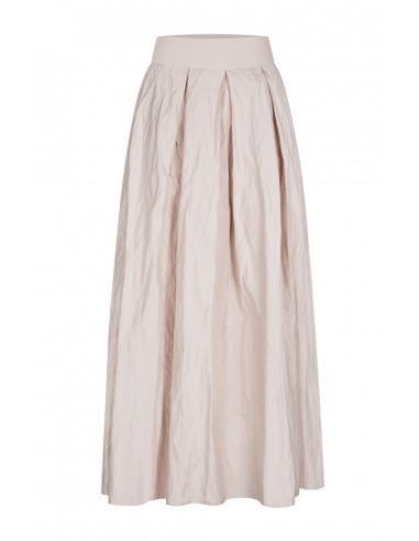 Long skirt with metallic thread