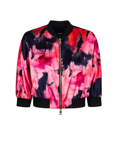 Bomber jacket with 3/4 sleeves