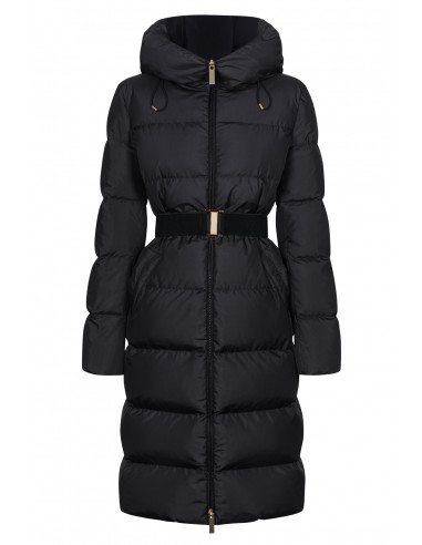 Hooded down coat