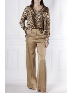 Leopard print shirt blouse