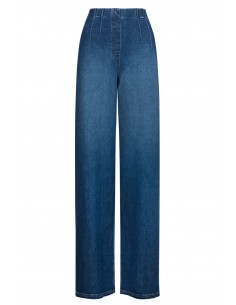 Spodnie jeans z szerokimi...
